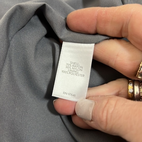 J. Jill | Pure Jill Gray Taupe and Navy Velvet Jacket Size M - Picture 9 of 9